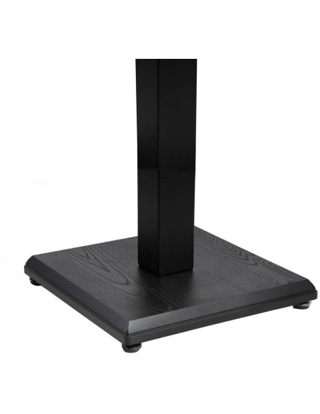 Table bistrot moderne Carrée 4 personnes en Métal Graphite anthracite Bois MDF Alaro - 5