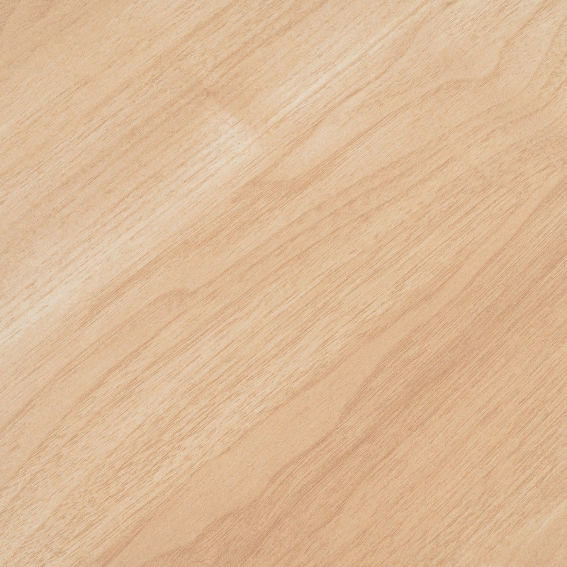 Table à manger moderne chic Ronde 4 personnes en Bois MDF Naturel Mélaminé Motif bois Métal Blanc Oshira - 8