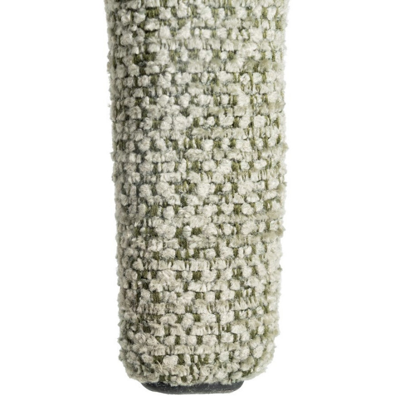 Fauteuil de table moderne chic en Tissu Vert Chiné Métal Fuzara (Lot de 2) - 10