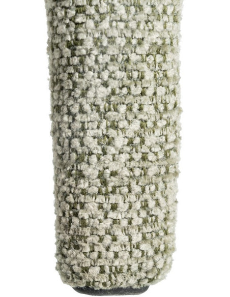 Fauteuil de table moderne chic en Tissu Vert Chiné Métal Fuzara (Lot de 2) - 10