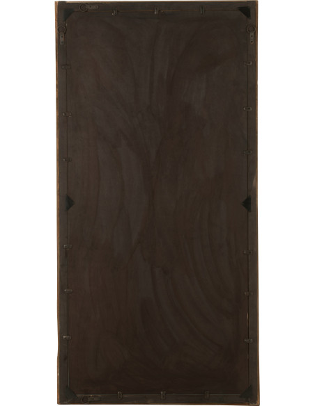 Miroir Mural Rectangulaire XXL Hector en Bois recyclé Marron - 3
