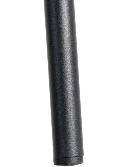 Fauteuil de table moderne rond en Tissu Rose pêche Métal Noir Meyora (Lot de 2) - 10