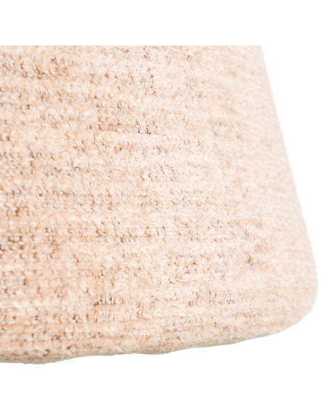 Fauteuil de table pivotant en Tissu Rose pêche Bois MDF Mahira - 11