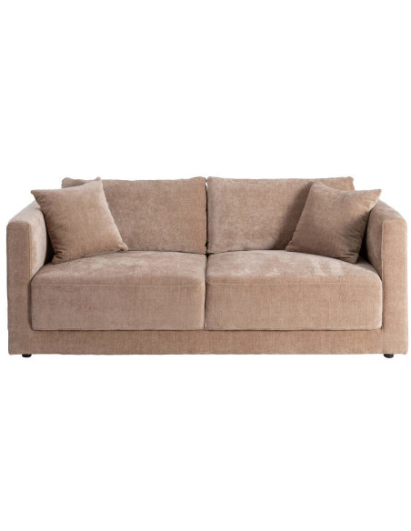 Canapé moderne chic 3 places en Tissu Taupe vieilli Bois Gorm - 3
