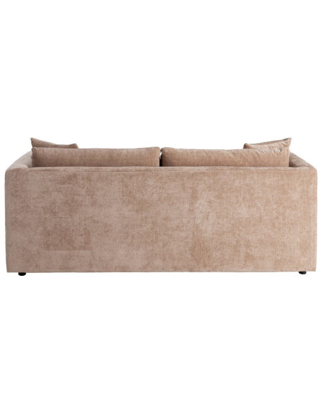 Canapé moderne chic 3 places en Tissu Taupe vieilli Bois Gorm - 4