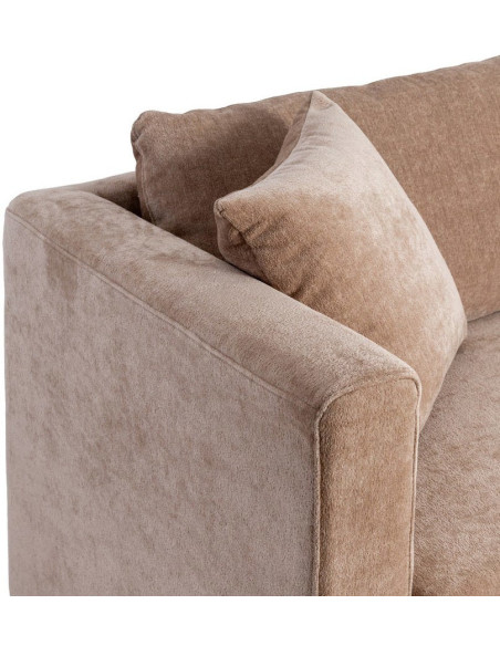 Canapé moderne chic 3 places en Tissu Taupe vieilli Bois Gorm - 5