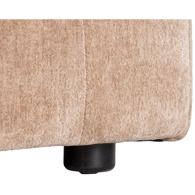 Canapé moderne chic 3 places en Tissu Taupe vieilli Bois Gorm - 8