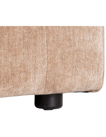 Canapé moderne chic 3 places en Tissu Taupe vieilli Bois Gorm - 8