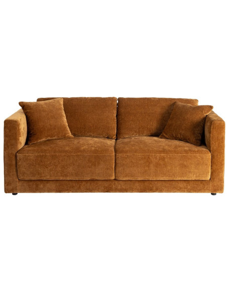 Canapé moderne chic 3 places en Tissu Jaune ocre Bois Gorm - 3