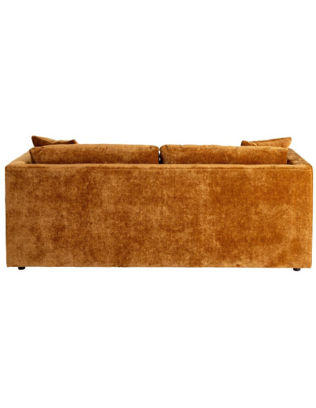 Canapé moderne chic 3 places en Tissu Jaune ocre Bois Gorm - 4