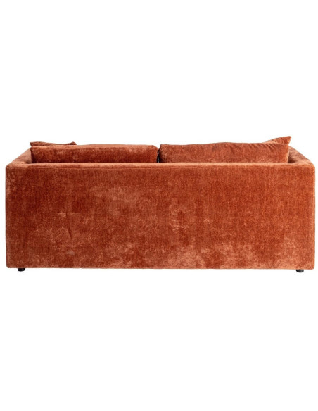 Canapé moderne chic 3 places en Tissu Terracotta Bois Gorm - 4