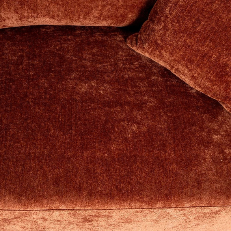 Canapé moderne chic 3 places en Tissu Terracotta Bois Gorm - 7