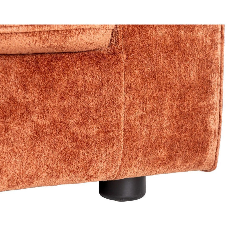 Canapé moderne chic 3 places en Tissu Terracotta Bois Gorm - 8