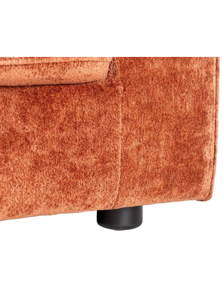 Canapé moderne chic 3 places en Tissu Terracotta Bois Gorm - 8