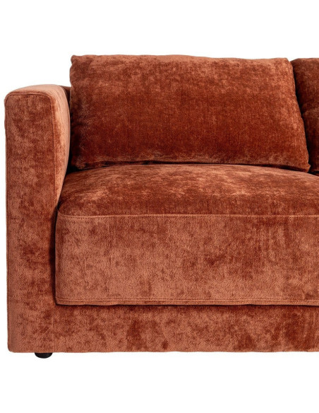 Canapé moderne chic 3 places en Tissu Terracotta Bois Gorm - 9