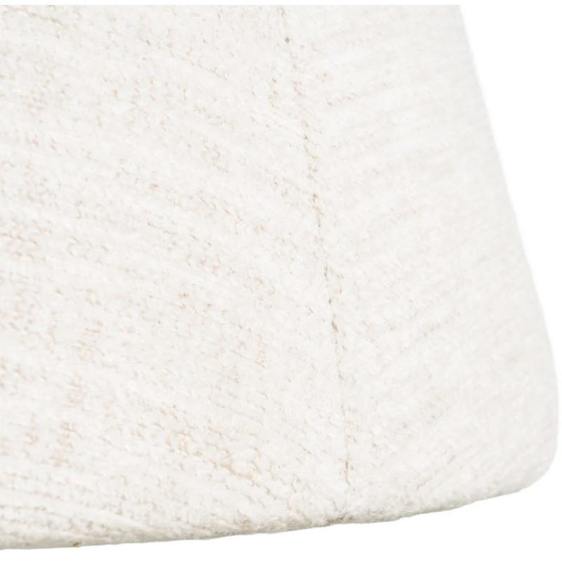Fauteuil de table pivotant en Tissu Crème Bois MDF Mahira - 11