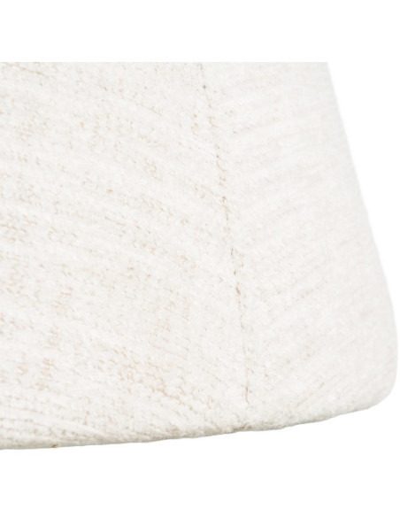 Fauteuil de table pivotant en Tissu Crème Bois MDF Mahira - 11