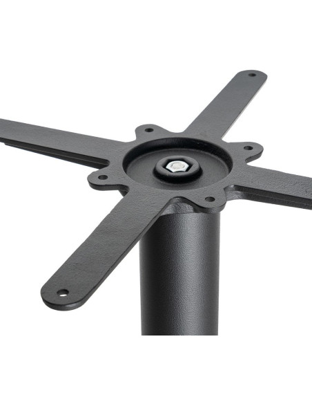 Pied de Table bistrot moderne Ovale Hauteur 72 cm en Fonte Noir Mino - 2