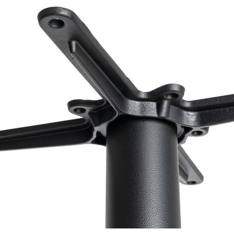 Pied de Table bistrot moderne Ovale Hauteur 72 cm en Fonte Noir Mino - 3