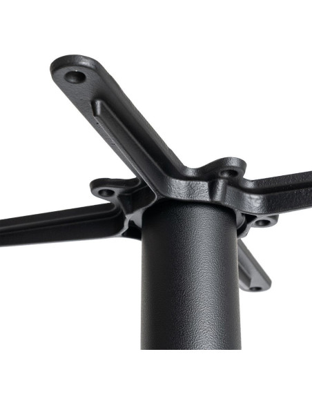 Pied de Table bistrot moderne Ovale Hauteur 72 cm en Fonte Noir Mino - 3