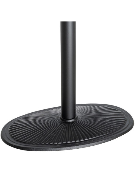 Pied de Table bistrot moderne Ovale Hauteur 72 cm en Fonte Noir Mino - 4