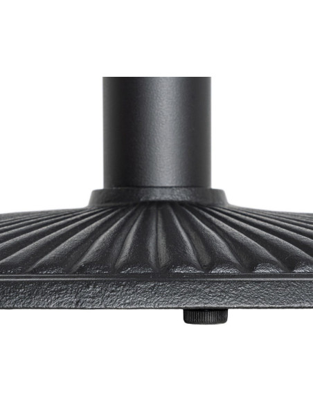 Pied de Table bistrot moderne Ovale Hauteur 72 cm en Fonte Noir Mino - 5