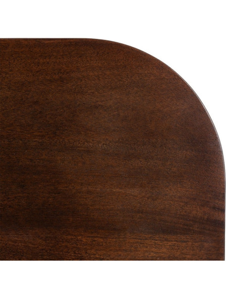 Table basse moderne chic Carrée 80 cm en Bois de manguier Marron foncé Nahira - 4