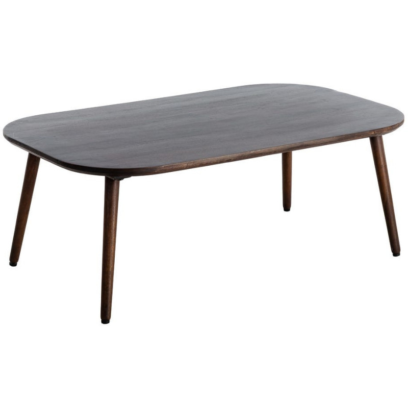 Table basse moderne chic Rectangulaire en Bois de manguier Marron foncé Nahira - 1