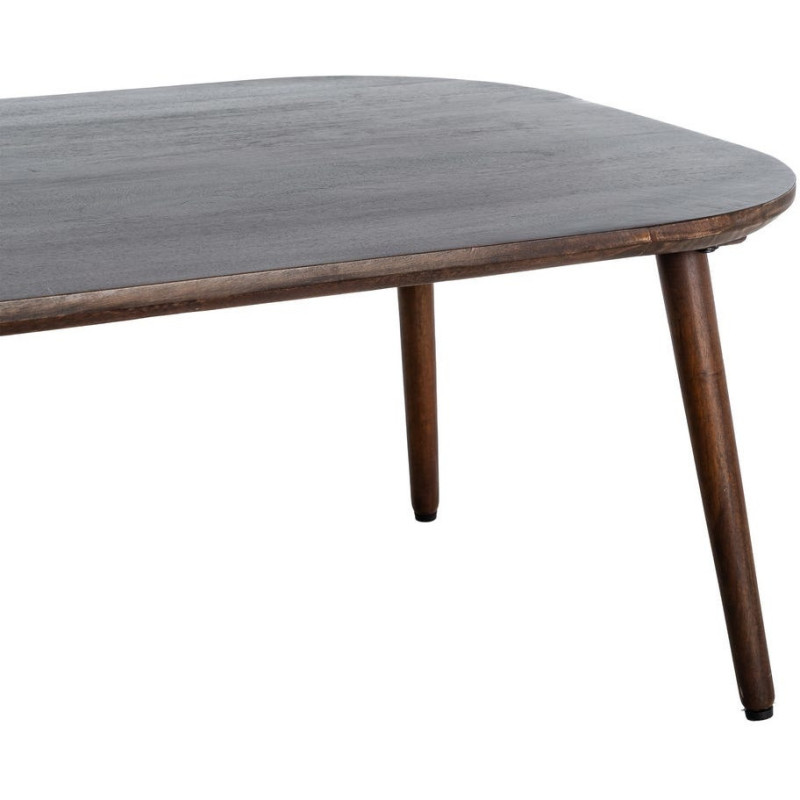 Table basse moderne chic Rectangulaire en Bois de manguier Marron foncé Nahira - 2