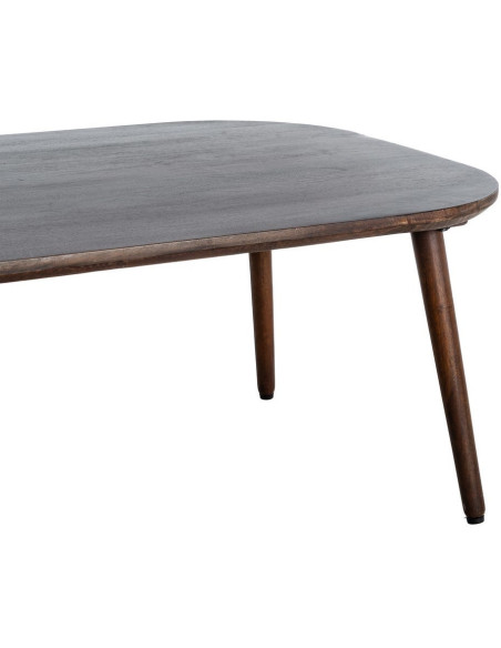 Table basse moderne chic Rectangulaire en Bois de manguier Marron foncé Nahira - 2