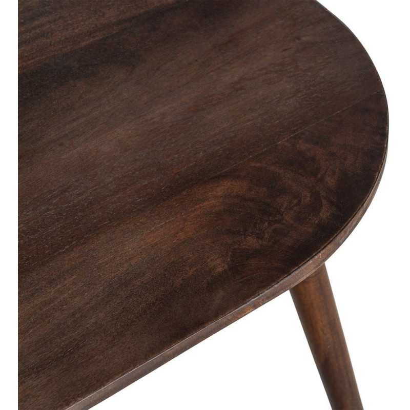 Table basse moderne chic Rectangulaire en Bois de manguier Marron foncé Nahira - 3