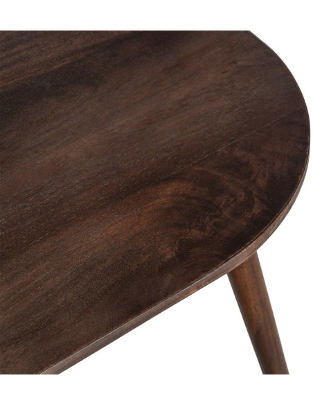 Table basse moderne chic Rectangulaire en Bois de manguier Marron foncé Nahira - 3
