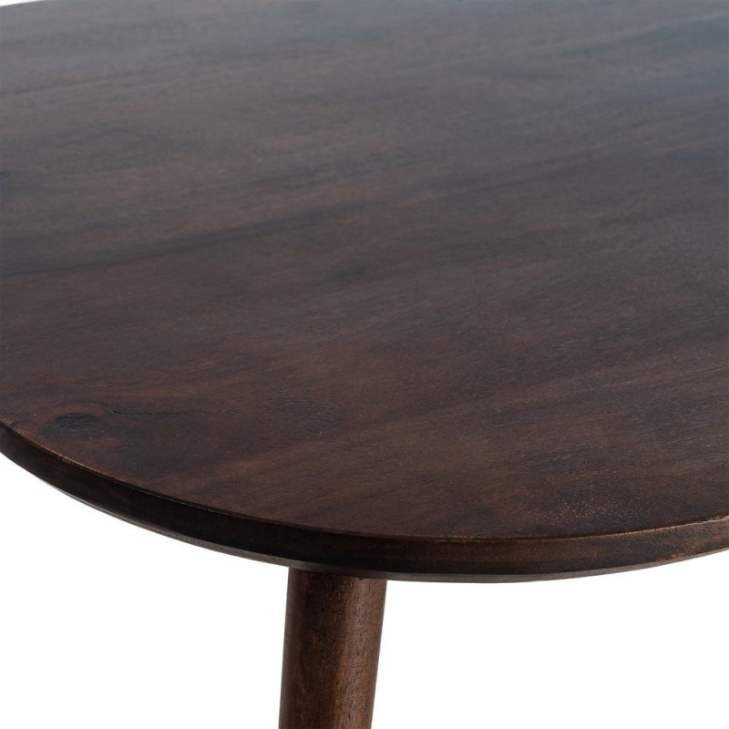 Table basse moderne chic Rectangulaire en Bois de manguier Marron foncé Nahira - 4