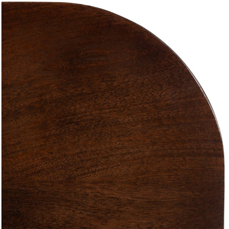Table basse moderne chic Carrée 65 cm en Bois de manguier Marron foncé Nahira - 5