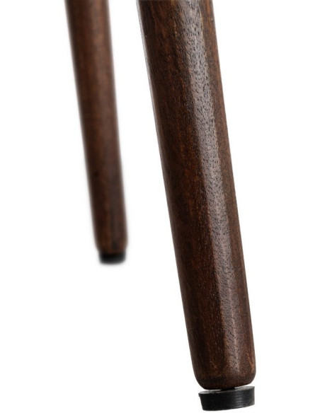 Table basse moderne chic Carrée 65 cm en Bois de manguier Marron foncé Nahira - 7