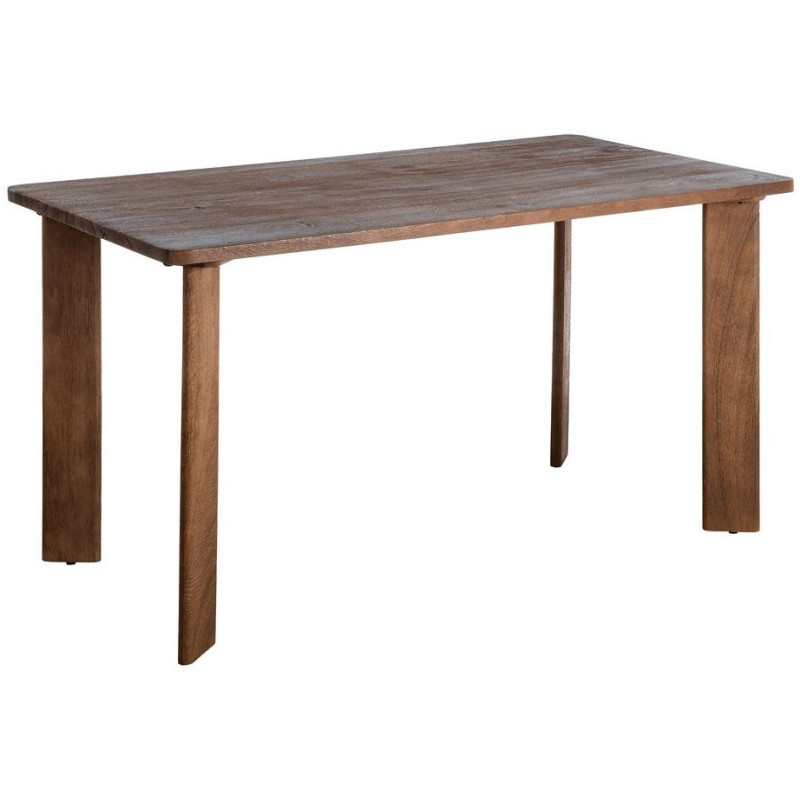 Table à manger moderne Rectangulaire 6 personnes en Bois de manguier Marron Osnira - 1