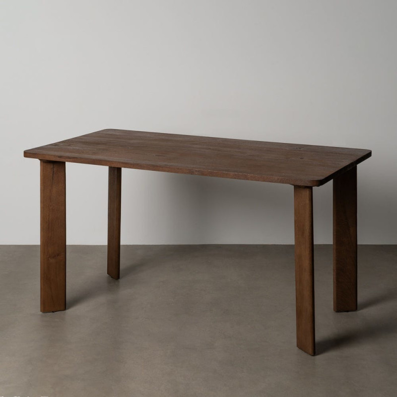 Table à manger moderne Rectangulaire 6 personnes en Bois de manguier Marron Osnira - 10