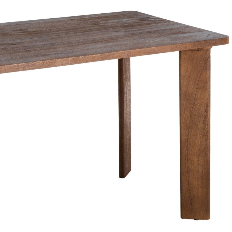 Table à manger moderne Rectangulaire 6 personnes en Bois de manguier Marron Osnira - 2