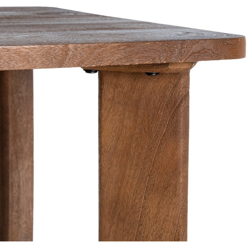 Table à manger moderne Rectangulaire 6 personnes en Bois de manguier Marron Osnira - 3