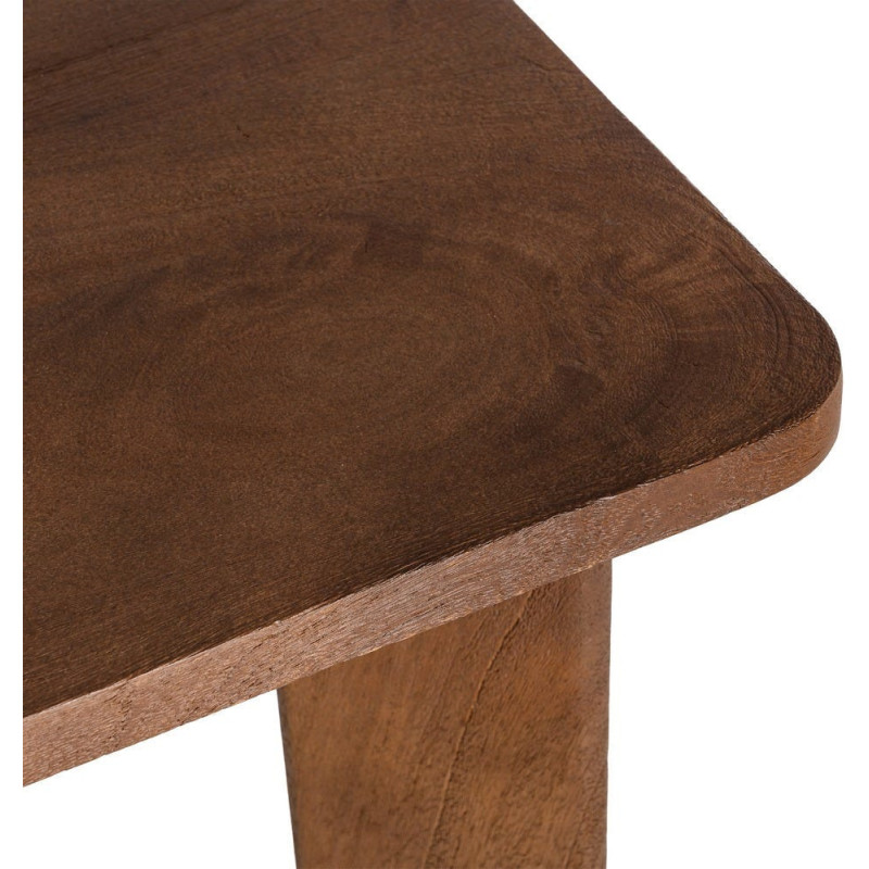 Table à manger moderne Rectangulaire 6 personnes en Bois de manguier Marron Osnira - 4