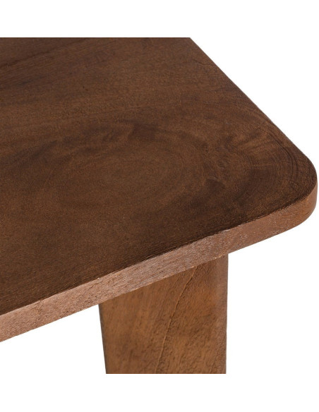 Table à manger moderne Rectangulaire 6 personnes en Bois de manguier Marron Osnira - 4
