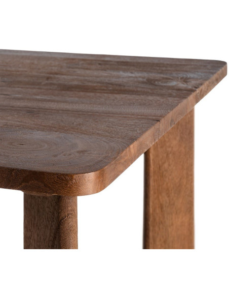 Table à manger moderne Rectangulaire 6 personnes en Bois de manguier Marron Osnira - 5