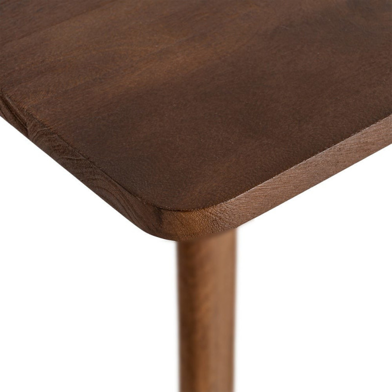 Table à manger moderne Rectangulaire 6 personnes en Bois de manguier Marron Osnira - 6