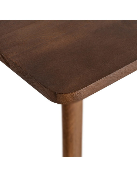 Table à manger moderne Rectangulaire 6 personnes en Bois de manguier Marron Osnira - 6