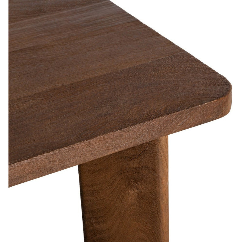 Table basse moderne Rectangulaire en Bois de manguier Marron Osnira - 4