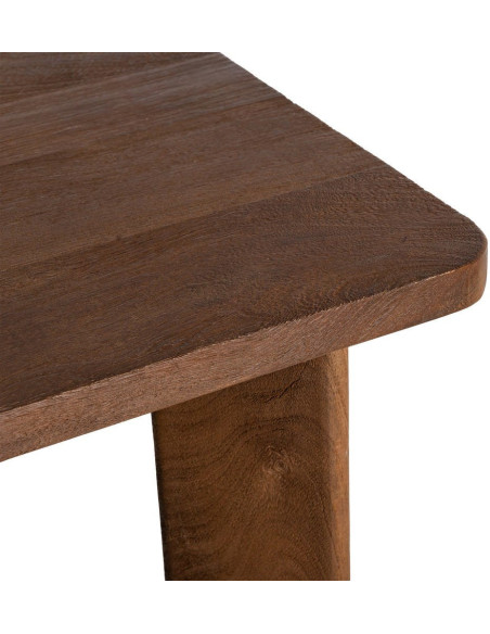 Table basse moderne Rectangulaire en Bois de manguier Marron Osnira - 4
