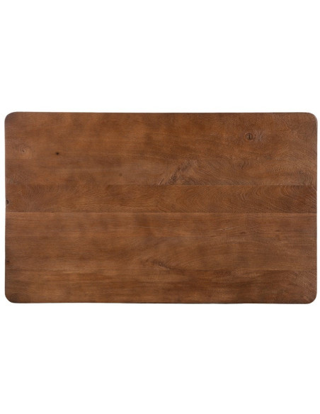 Table basse moderne Rectangulaire en Bois de manguier Marron Osnira - 7