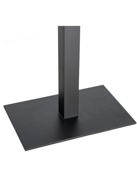 Pied de Table haute bistrot moderne Carré Hauteur 108 cm en Fonte Noir Mino - 4