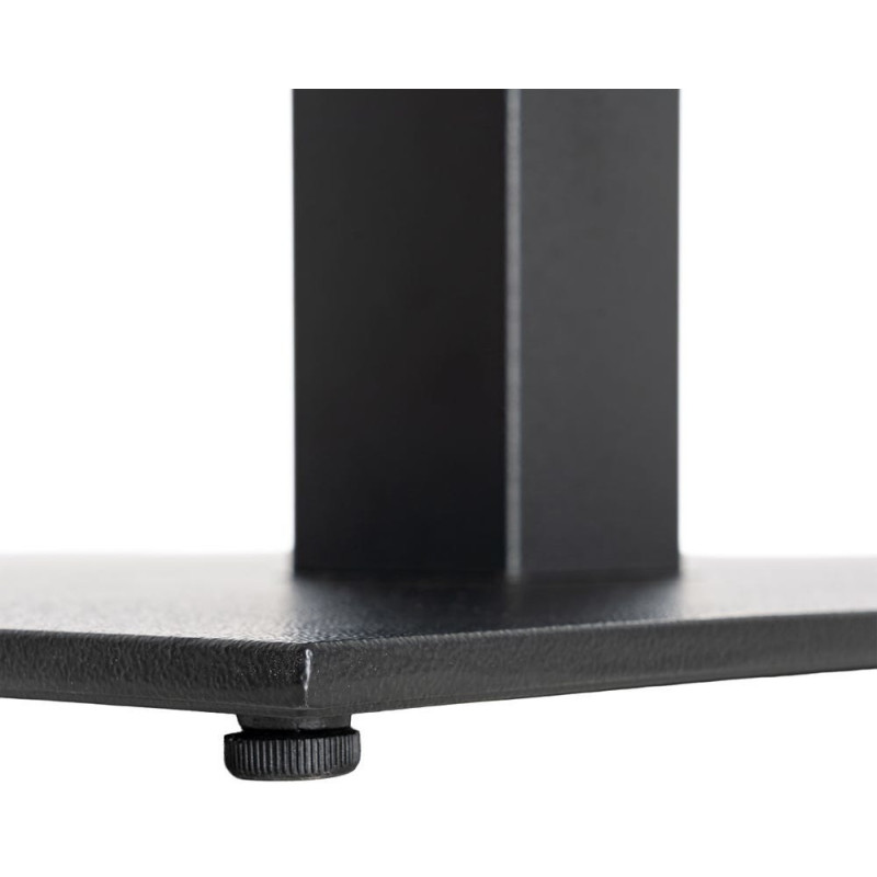 Pied de Table haute bistrot moderne Carré Hauteur 108 cm en Fonte Noir Mino - 5