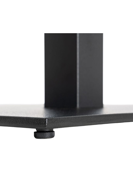 Pied de Table haute bistrot moderne Carré Hauteur 108 cm en Fonte Noir Mino - 5